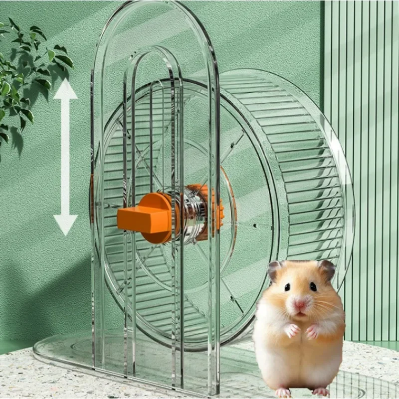 Hamster Bracket Running Wheel Widened Djungarian Hamster Exercise Wheels Double Bearing Adjustable Height Small Animals Products