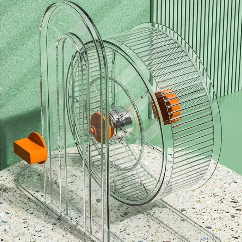 Hamster Bracket Running Wheel Widened Djungarian Hamster Exercise Wheels Double Bearing Adjustable Height Small Animals Products - Image 3