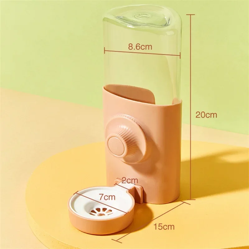 600ML Automatic Water Bottle for Rabbits Dutch Pigs Chinchillas & Hedgehogs Silent Large Capacity Pet Waterer Refill Feature - Image 5