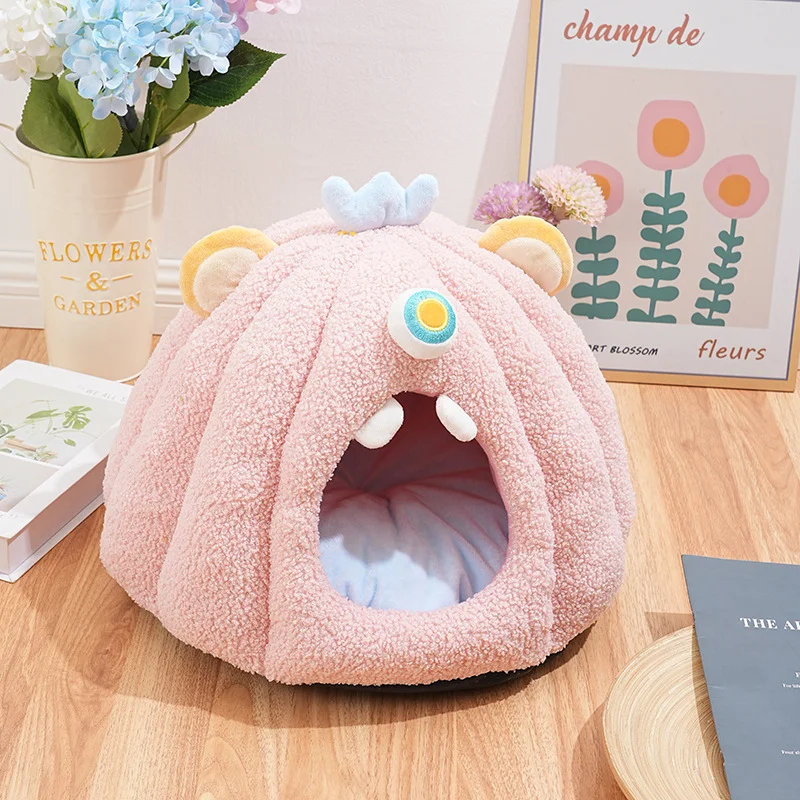 Monster Nest Cat Bed Autumn and Winter Cat Hide and Seek Play Sleep in One Cat Dog Nest Pet Nest Halloween - Image 2