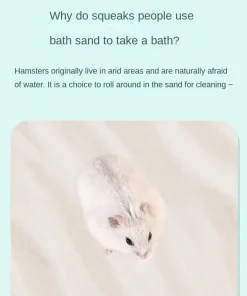 Alternative view of Hamster bath sand urine sand 1kg Chinchilla bath bath sand, cleaning and deodorizing hamster supplies