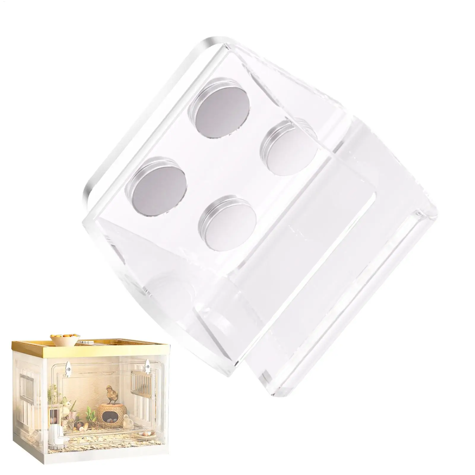 Magnetic water bottle holder water dispenser holder Small Pet Feeder Magnet Bracket Leakproof Hamster Water Bottle Holder forPet