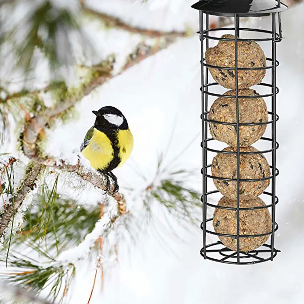 Hanging Bird Feeding Tool Garden Paddock Bird Feeder Pet Supplies Outdoor Decoration Wild Bird Seed Feeder PVC Tube Seed Feeders - Image 5