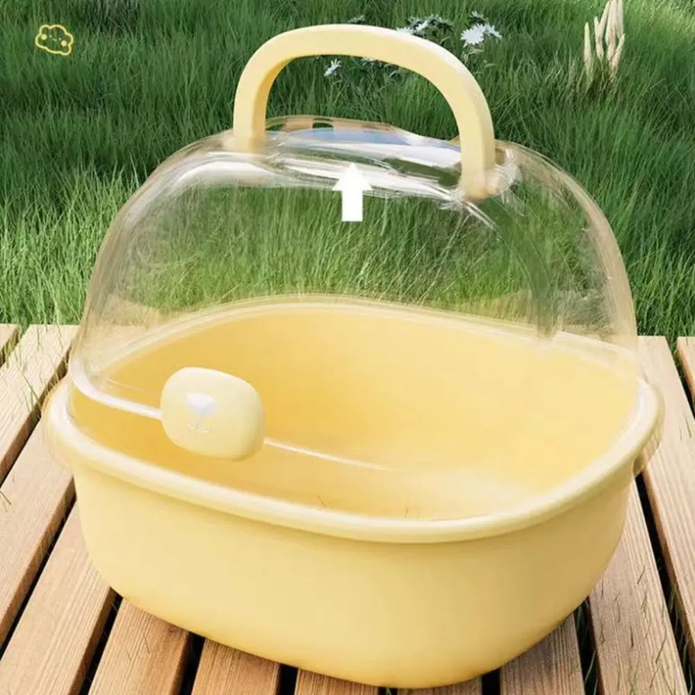 Portable Handheld Hamster Cage Sturdy Breathable Pet Carrying Box Large Space Travel Carrier Holder Pet House - Image 4