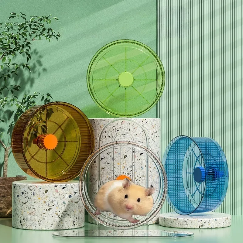 Hamster Bracket Running Wheel Widened Djungarian Hamster Exercise Wheels Double Bearing Adjustable Height Small Animals Products - Image 2