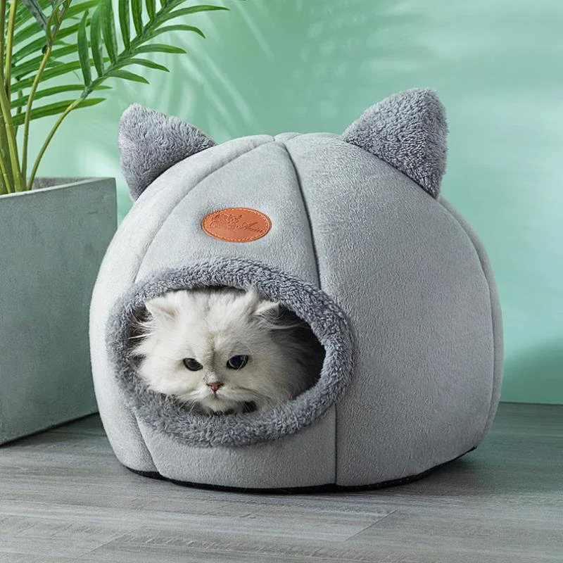 New Deep Sleep Comfort In Winter Cat Bed Iittle Mat Basket Small Dog House Products Pets Tent Cozy Cave Nest Indoor Cama Gato - Image 4