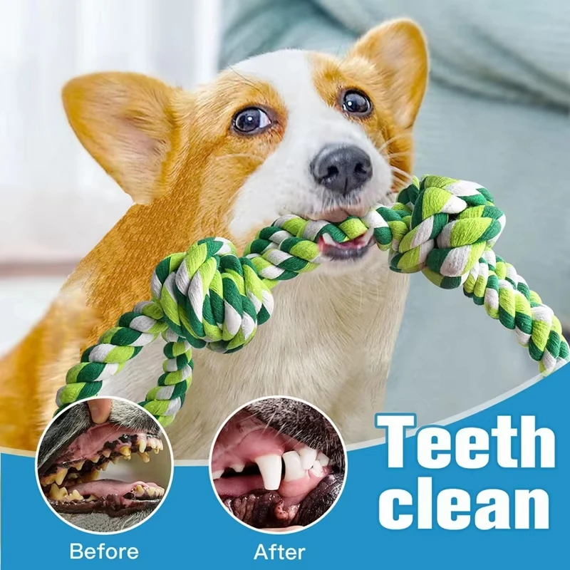 Knot Dog Toys Indestructible Durable Dog Chew Toys Tug Of War Interactive Toys Suitable For Medium And Large Dogs Pet Supplies - Image 5