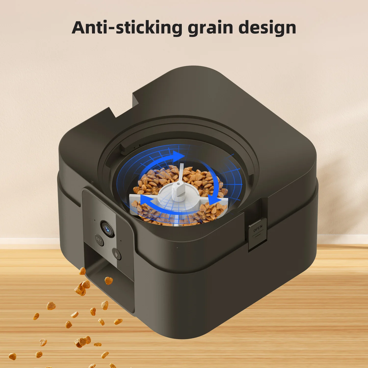 Cat Automatic Feeder With Camera, Video Dog Automatic Feeder, APP Controlled Feeding Smart Pet Feeder, 2L Cat Food Distributor - Image 5