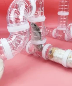 New Hamster Coop External Pipelines Can Be Randomly Spliced DIY Landscape Design Pipes Hamster Cage Modification Movement Tunnel