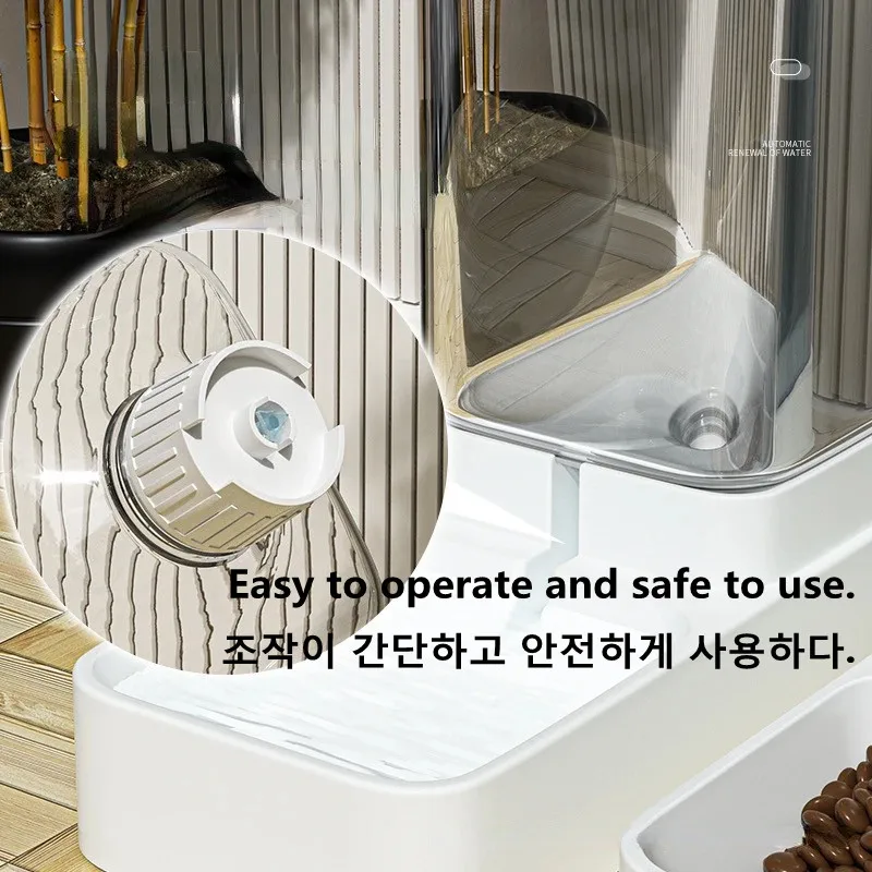 Dog Automatic Feeder Transparent Automatic Gravity Cat Water Bowl High Capacity Food Storage Container Cat And Dog Accessories - Image 3