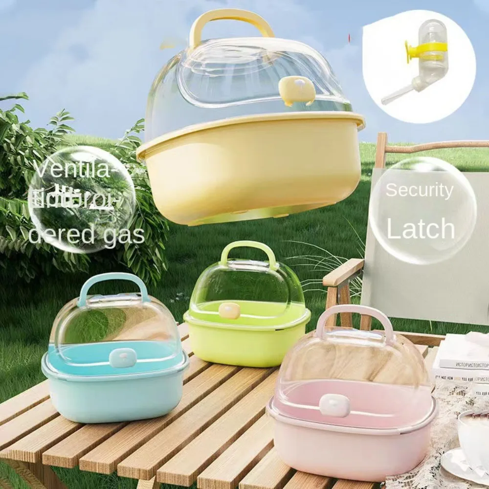 Portable Handheld Hamster Cage Sturdy Breathable Pet Carrying Box Large Space Travel Carrier Holder Pet House - Image 5