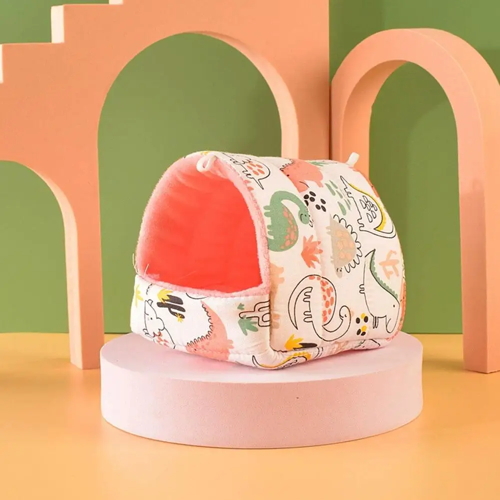 Winter Hamster House Small Animals Warm Cotton Mat Parrot Nest Chinchilla Rat Squirrel Rodent Sleeping Bed Cage Accessories - Image 4