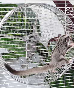 Alternative view of Metal Hamster Running Exercise Wheel Mute Guinea Pig Jogging Wheel Hamster Jogging Small Animals Wheel Accessories