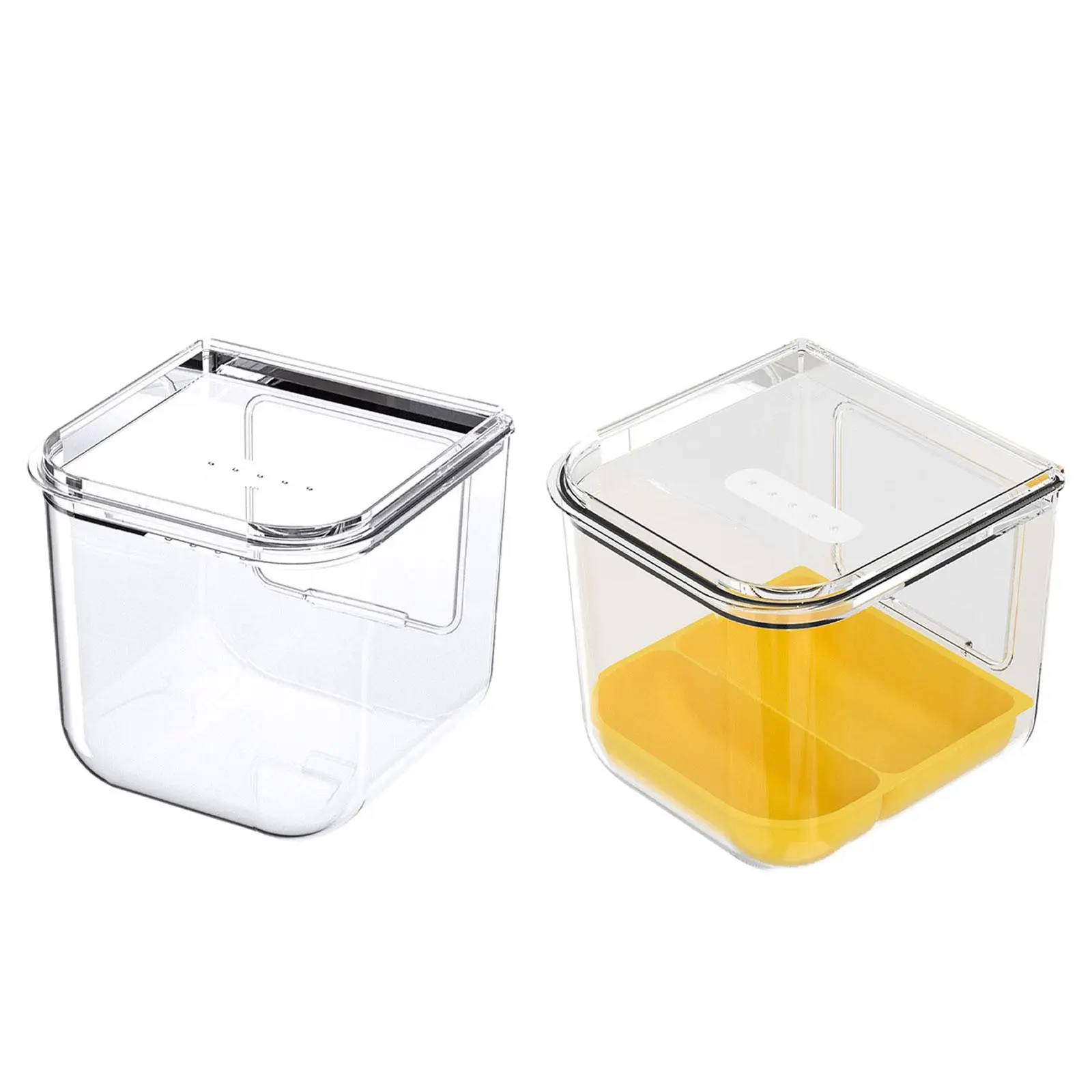 Bird Bath Cage Multifunctional Bowl with Hooks Accessories Easy Clean Box Shower Case for Lovebird Home Parrots Decor Parakeets