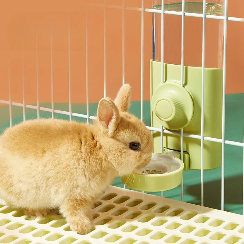 600ML Automatic Water Bottle for Rabbits Dutch Pigs Chinchillas & Hedgehogs Silent Large Capacity Pet Waterer Refill Feature
