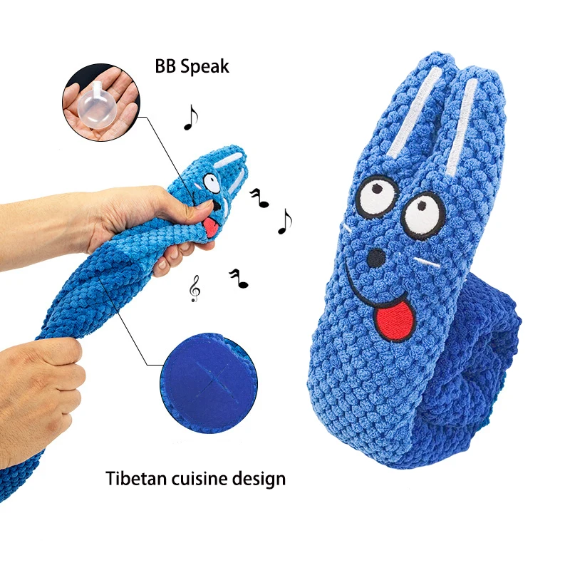 Dog Puzzle Feeder Interactive Toy Indestructible Plush Sound Squeak Puppy Toys For Resistant Foldable Snail Dogs Pet Supplies - Image 4