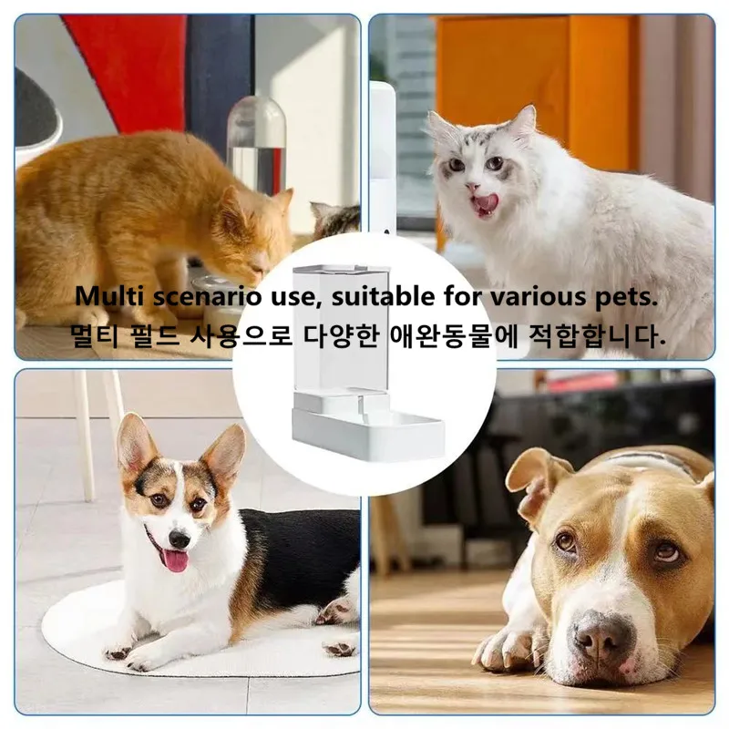 Dog Automatic Feeder Transparent Automatic Gravity Cat Water Bowl High Capacity Food Storage Container Cat And Dog Accessories - Image 6
