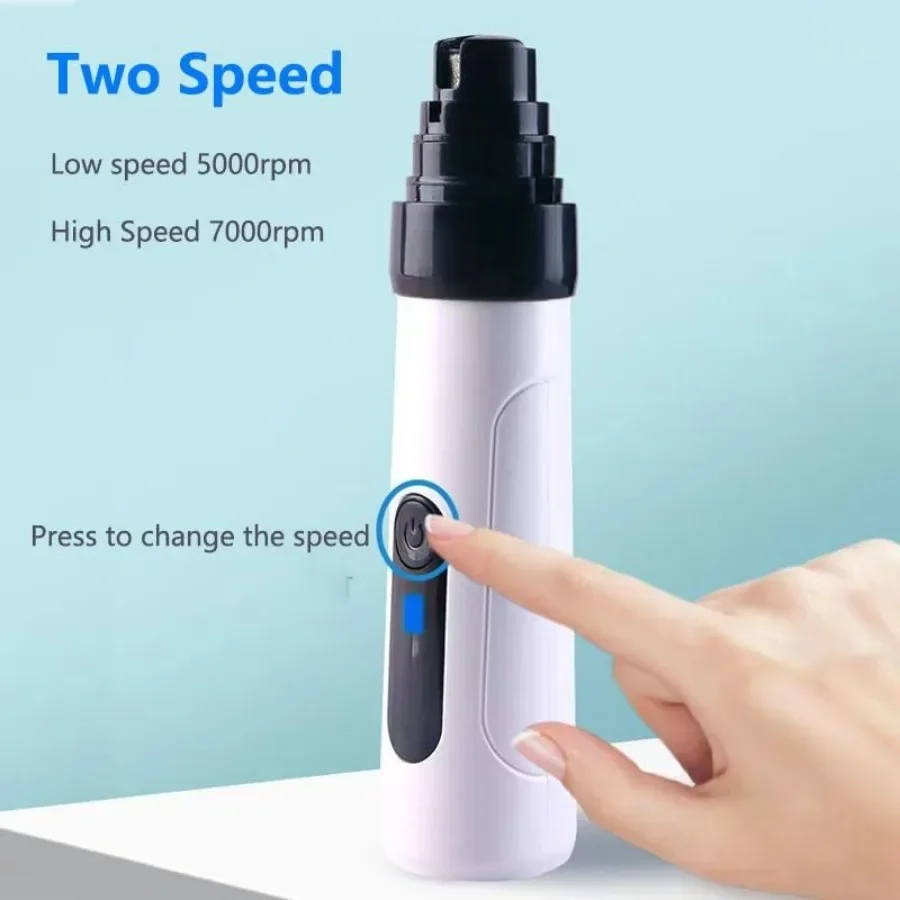Silent Groom Pro Heusom Dog Nail Grinder Low Noise USB Rechargeable Pet Clipper for Painless and Safe Paw Grooming Trimming Ide - Image 5