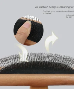 Alternative view of Pet Comb Dog Hair Grooming Wooden Needle Comb Dog Comb Cat Hair Removal Comb Cat Comb Pet Supplies