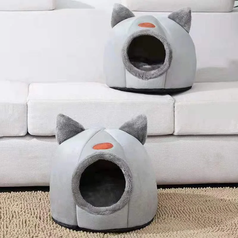 New Deep Sleep Comfort In Winter Cat Bed Iittle Mat Basket Small Dog House Products Pets Tent Cozy Cave Nest Indoor Cama Gato - Image 6