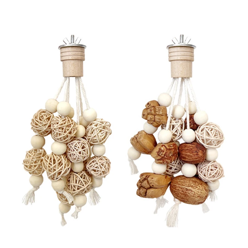 Funny Bird Chewing Toy Cotton Rope Pinecone Parrot Toy Bite Resistant Birds Tearing Toy Cockatiels Training Cage Toys Accessries - Image 4