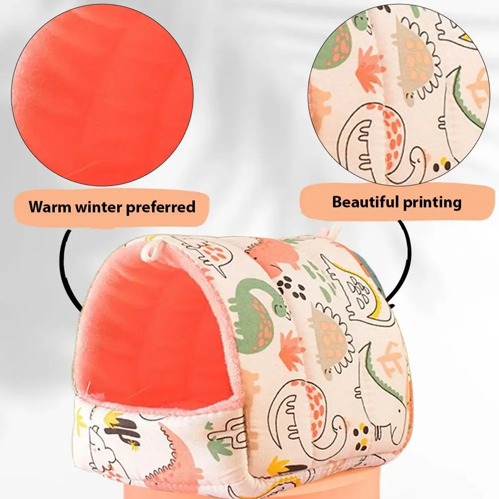 Winter Hamster House Small Animals Warm Cotton Mat Parrot Nest Chinchilla Rat Squirrel Rodent Sleeping Bed Cage Accessories - Image 5