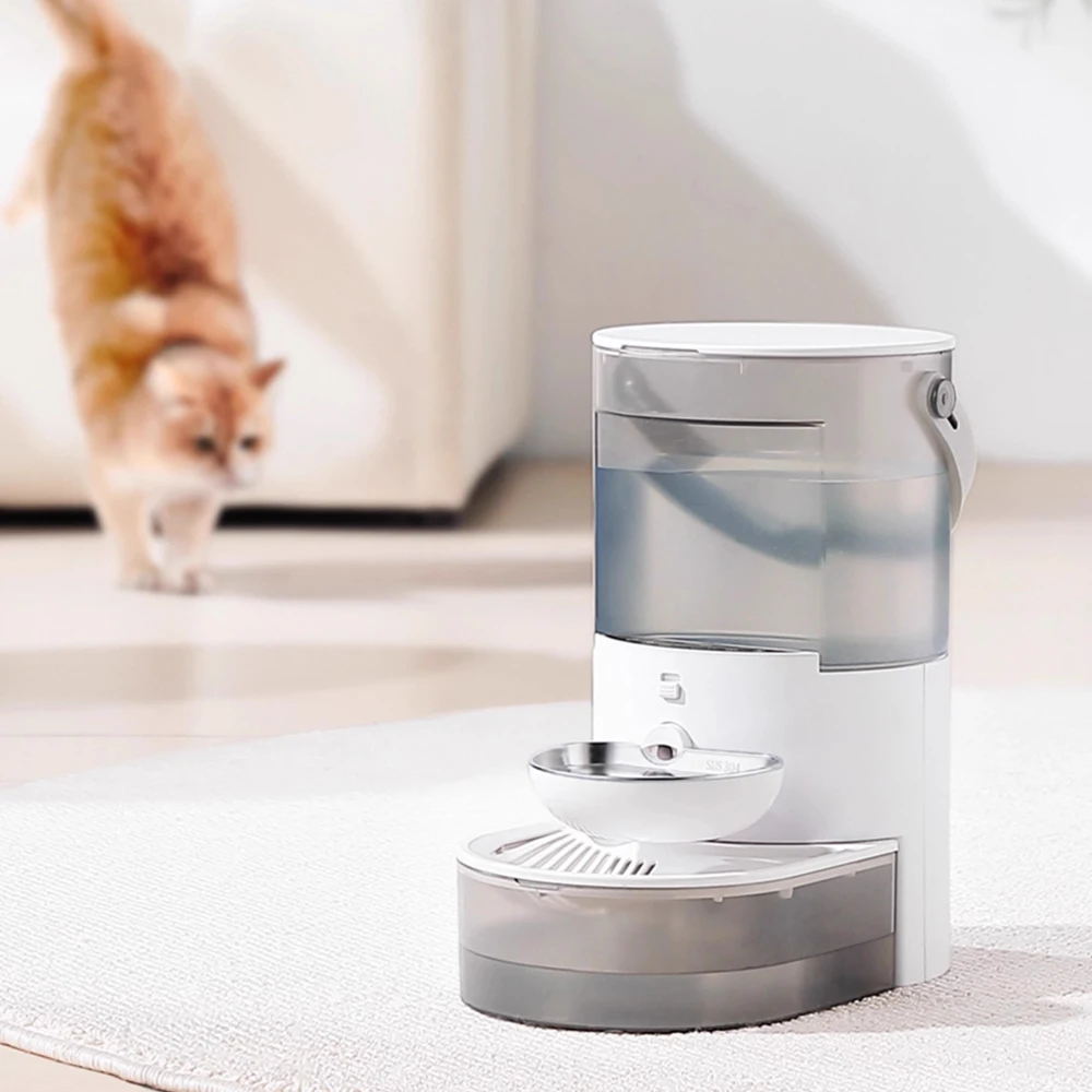 3.8L Wireless Automatic Cat Fountain Pet Water Feeder Gravitation water feeder Timed Smart Dog Water Dispenser No filter require