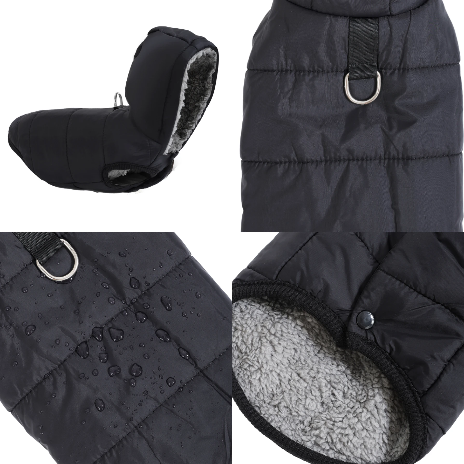 Waterproof Pet Cat Hoodie Jacket For Small Medium Cats Winter Warm Fleece Kitten Costume with D-ring Sphynx Coat Pug Clothing - Image 4