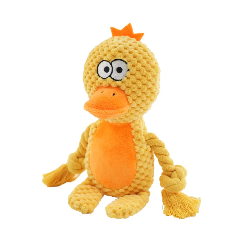 Stuffed Raw Small Joint Dog Plush Chew Toy Indestructible Bite Resistant Sound Puppy Squeaker Dogs Rattle For Pet Toys Supplies - Image 5
