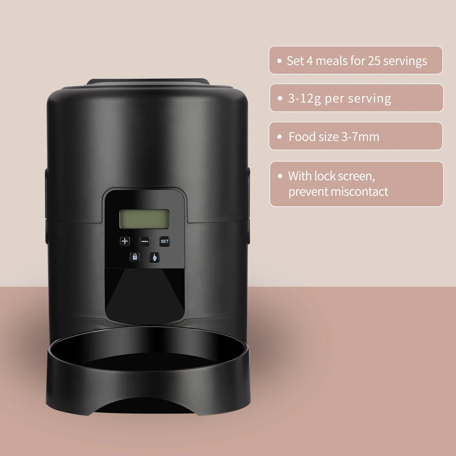 2L APP Control Automatic Pet Feeder Button Version Auto Cat Food Dispenser Smart Control Pet Feeder for Cats Dog Dry Food Bowl - Image 3