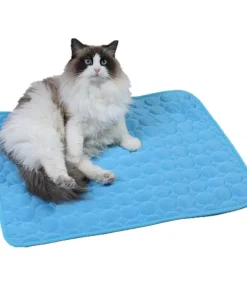 Alternative view of Pet Summer Cooling Pad Self-Cooling Ice Silk Pet Bed Dog Cat Nest Breathable Cooling Cooling Sleeping Pad