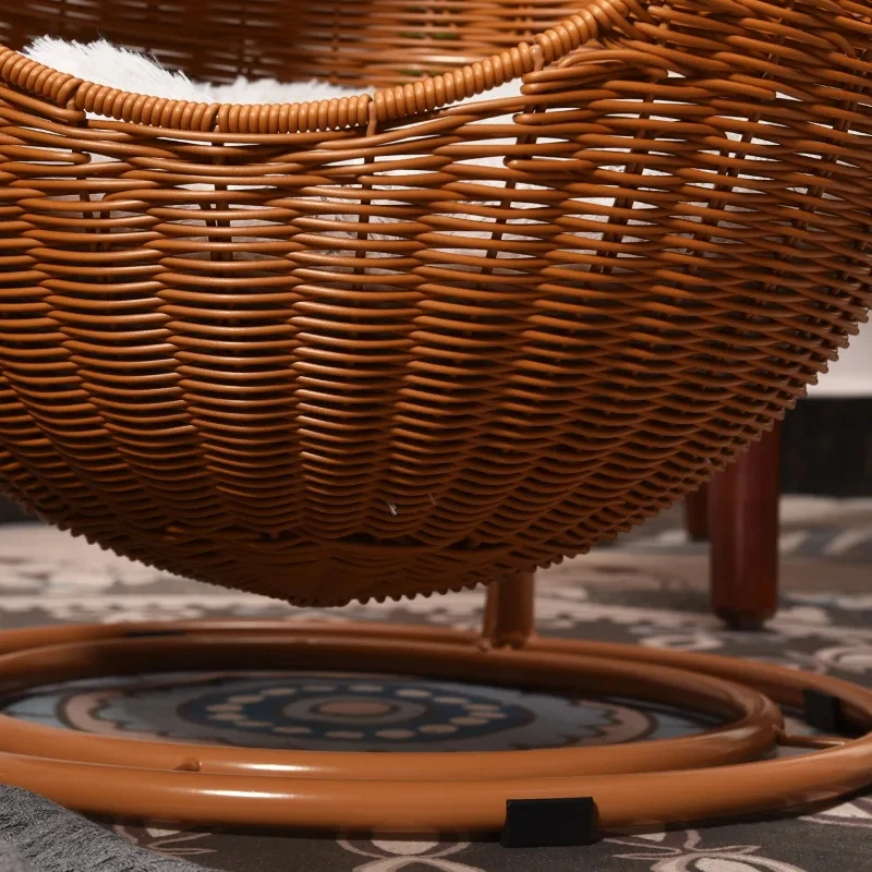 Cat and dog kennel rattan pet products Summer pet kennel cool kennel hanging cat basket four seasons universal pet mat - Image 5