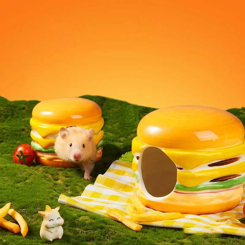 2025 Pet Shop Small Pets Houses and Habitats Hamster Cage Rabbits Ceramics Pets Products for Guinea Pig Accessories Pet Supplies - Image 2