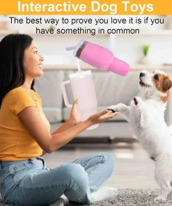 Alternative view of 1-Piece Pet Water Cup Toy - Food-Grade PP, 2-in-1 Water & Play, Leak-Proof & Easy to Clean for Home/Outdoor