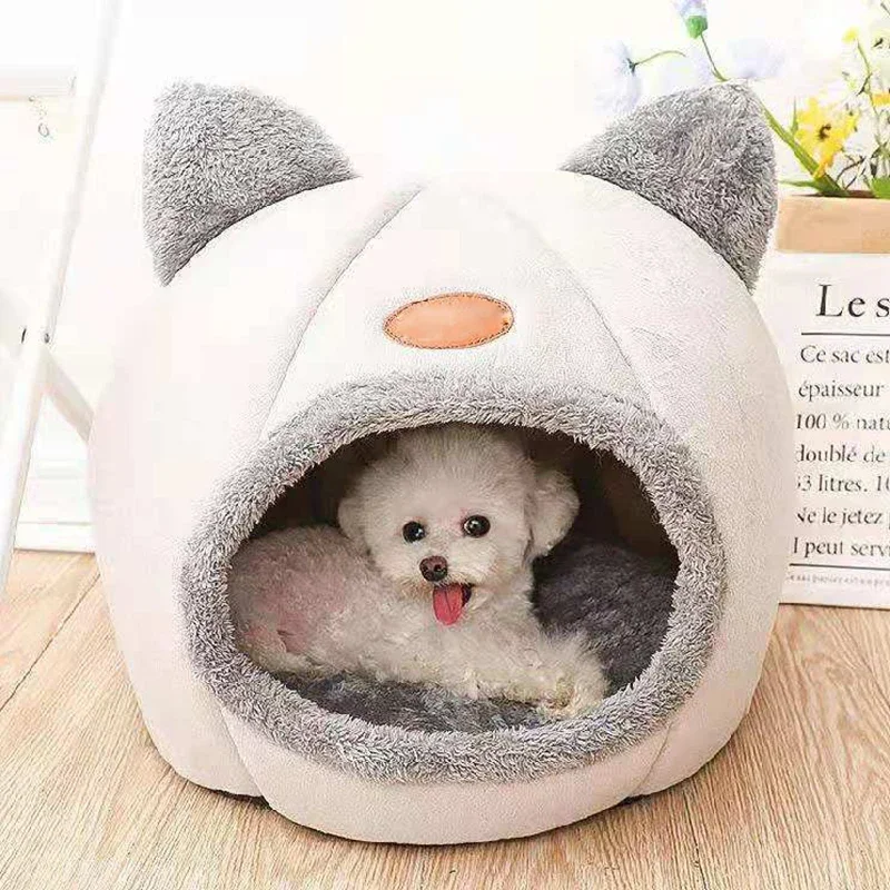 New Deep Sleep Comfort In Winter Cat Bed Iittle Mat Basket Small Dog House Products Pets Tent Cozy Cave Nest Indoor Cama Gato - Image 2