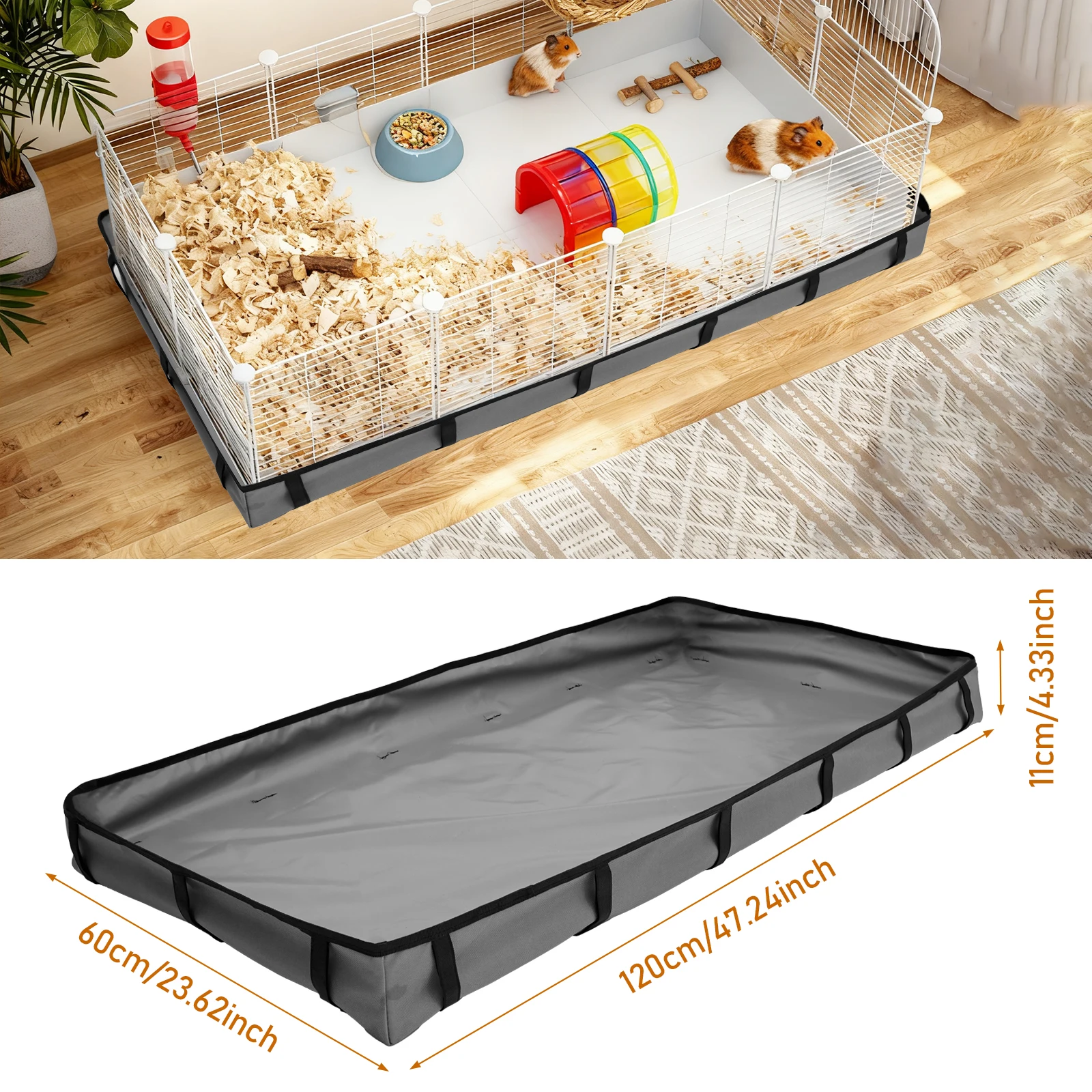 Guinea Pig Cage Liners Tarp Bottom Waterproof Guinea Pig Cage Washable Pee Pads Bedding for Rabbit Hamster Chinchilla - Image 6
