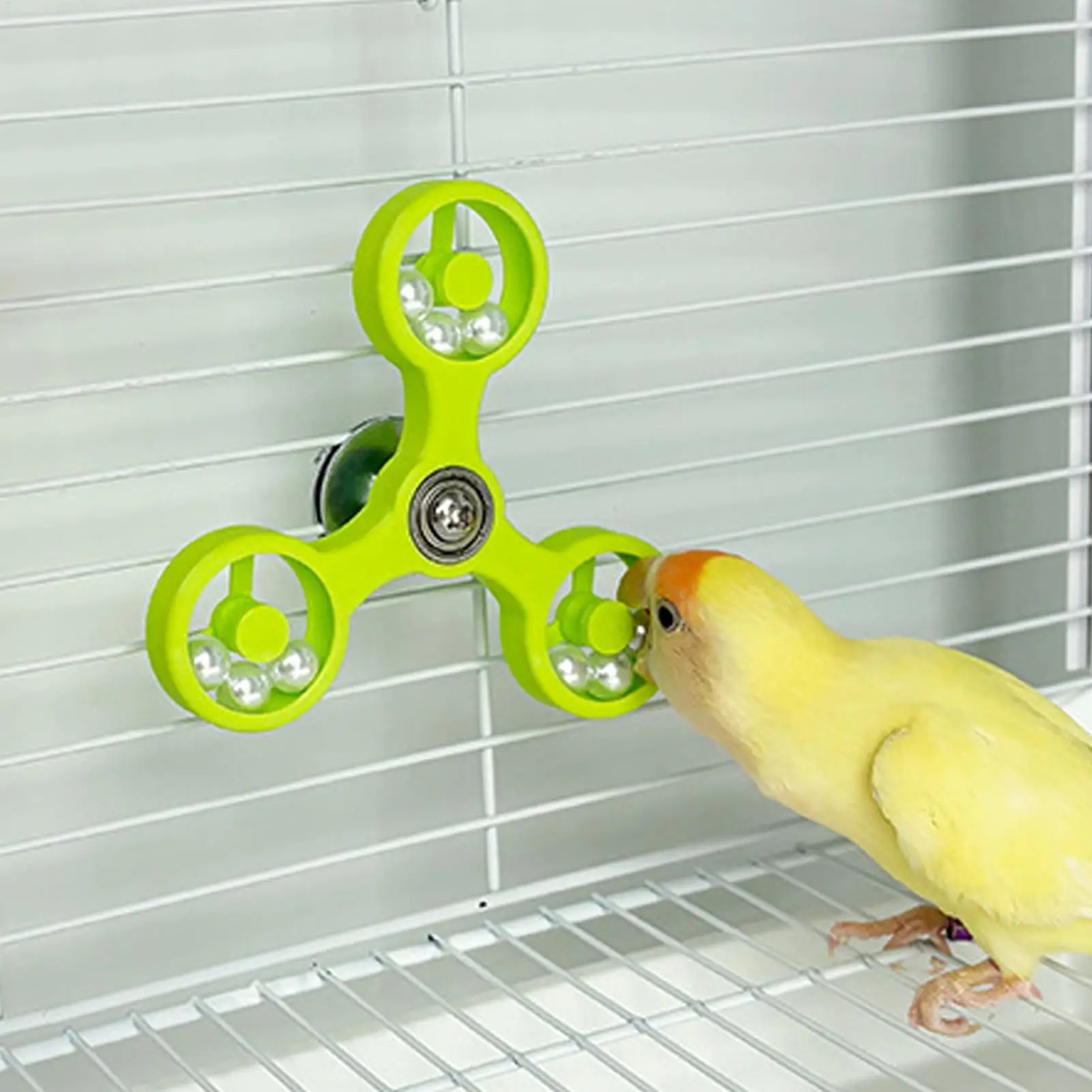 Interactive Parrot Toy Bird Cage Toy for Parrots Rotating Toys for Mental Stimulation and Entertainment Rotating Bird Toys - Image 4
