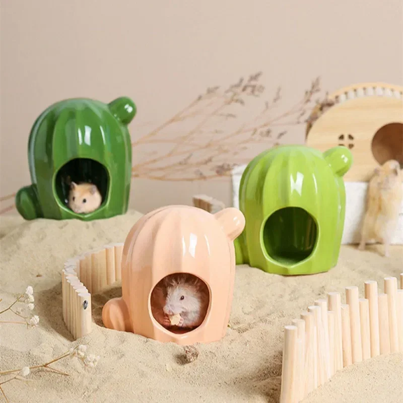 2025 Pet Shop Small Pets Houses and Habitats Hamster Cage Rabbits Ceramics Pets Products for Guinea Pig Accessories Pet Supplies - Image 4