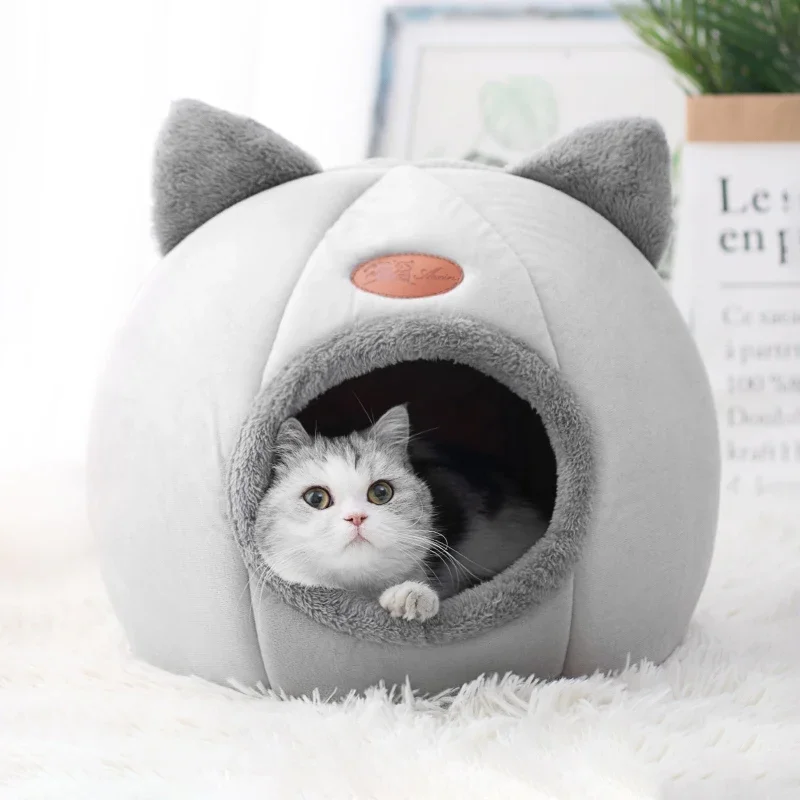 New Deep Sleep Comfort In Winter Cat Bed Iittle Mat Basket Small Dog House Products Pets Tent Cozy Cave Nest Indoor Cama Gato - Image 3