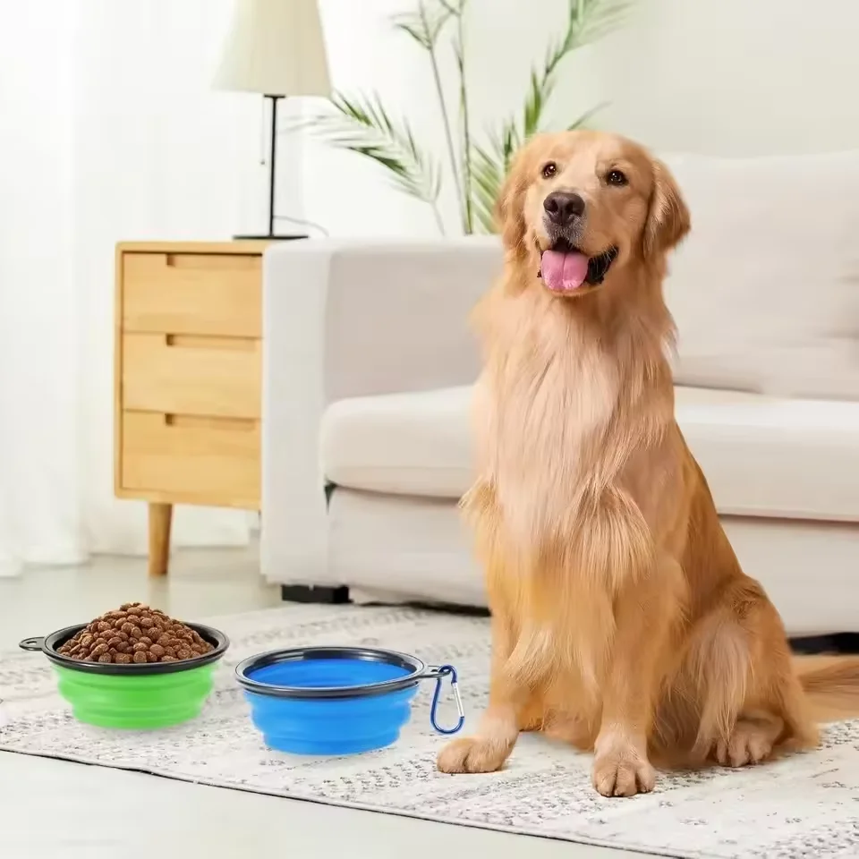 TPE dog bowl cat bowl wear-resistant and durable pet folding bowl travel outdoor drinking water feeding portable pet bowl - Image 4