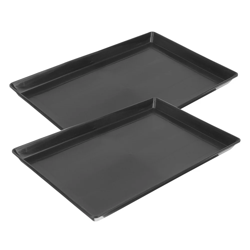2pcs Pet Cage Tray For Small Dogs Rabbits Birds Reusable Plastic Leak-Proof Replacement Litter Tray Dog Crate Pan Bird Cage - Image 3