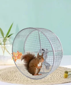 Metal Hamster Running Exercise Wheel Mute Guinea Pig Jogging Wheel Hamster Jogging Small Animals Wheel Accessories