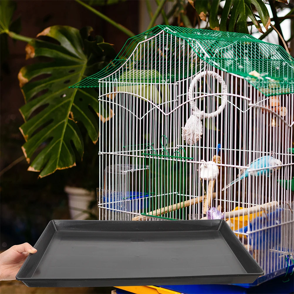 2pcs Pet Cage Tray For Small Dogs Rabbits Birds Reusable Plastic Leak-Proof Replacement Litter Tray Dog Crate Pan Bird Cage - Image 6