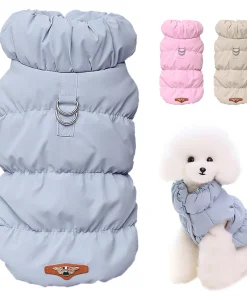 Soft Warm Dog Clothes Winter Padded Puppy Cat Coat Jacket For Small Medium Dogs Chihuahua French Bulldog Poodle Vest Pet Outfit
