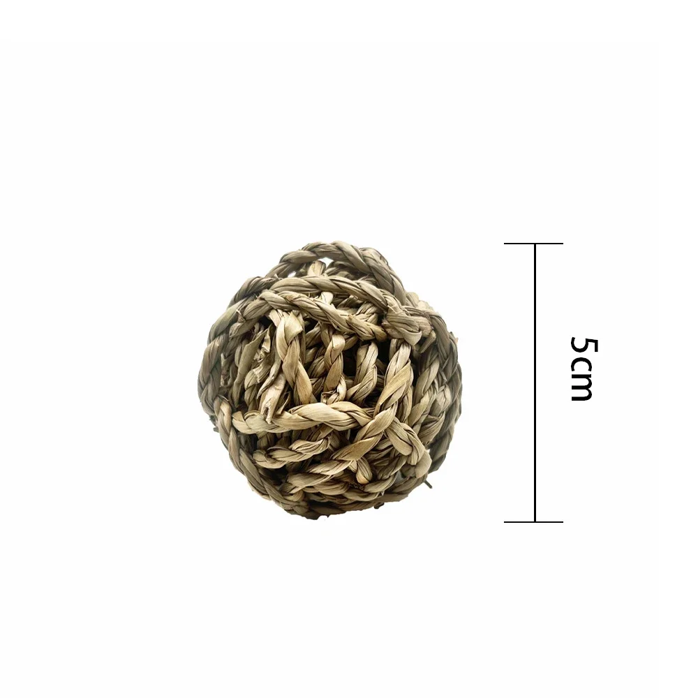 Hamster Chew Toys Small Animal Tooth Cleaning Molar Grinding Toys Natural Plant Balls for Ribbit Home Pet Supplies - Image 6