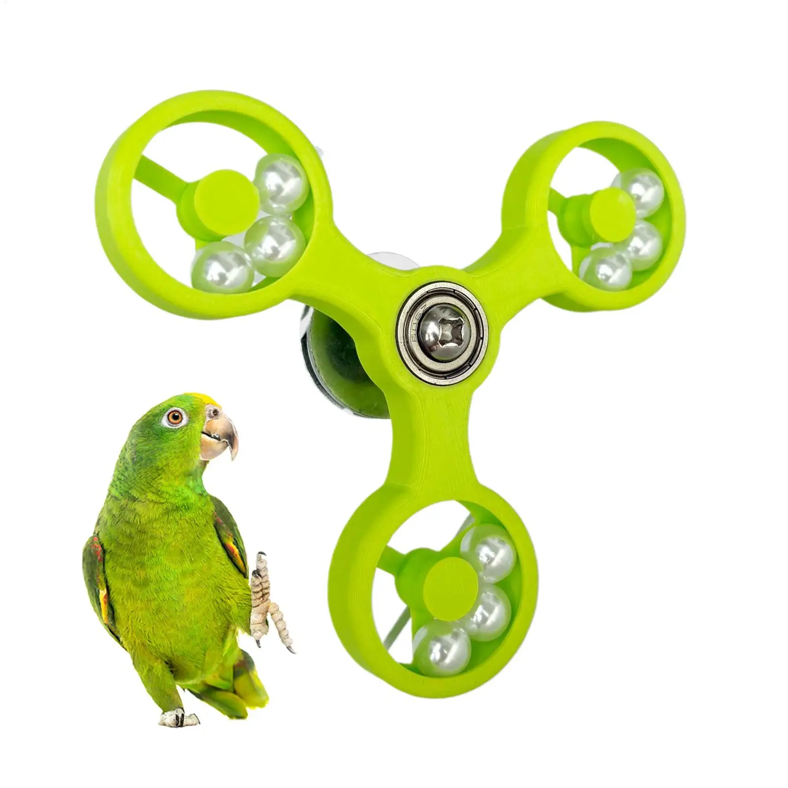 Interactive Parrot Toy Bird Cage Toy for Parrots Rotating Toys for Mental Stimulation and Entertainment Rotating Bird Toys - Image 2