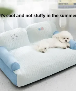 New Dog Sofa Latex Dog Mat Spring/Summer Breathable Removable Washable Dog Bed Cat Bed Cat Nest Pet Dog Nest