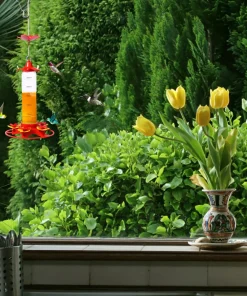 Alternative view of Bird Feeder Drinker Hanging Garden Hummingbird Drinker Anti-ants Leakproof Easy To Clean Birds Feeding Supplies