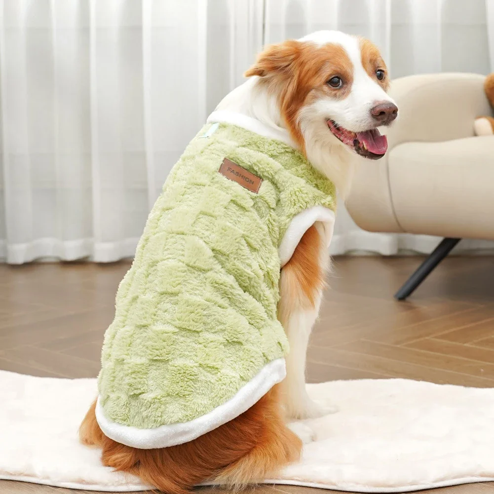Big Dogs Clothes Winter Warm Sweater S-6XL Size Pet Clothing Golden Retriever Dog Coats Sweatshirt Pets Puppy Pullover Vest - Image 5