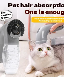 Portable Electric Cat and Dog Hair Vacuum Massage Clean Dual Purpose Cleaner Device Cleaning Vacuum Cleaner Cat Grooming Tools